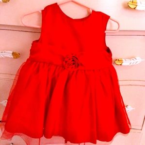 Baby Girl Red Holiday Dress